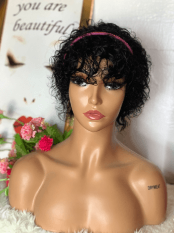 💯human hair water curls fringe