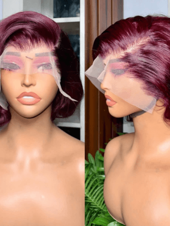 💯 human hair Burgundy Tiwa full frontal