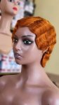 💯 Human hair ginger colour finger waves