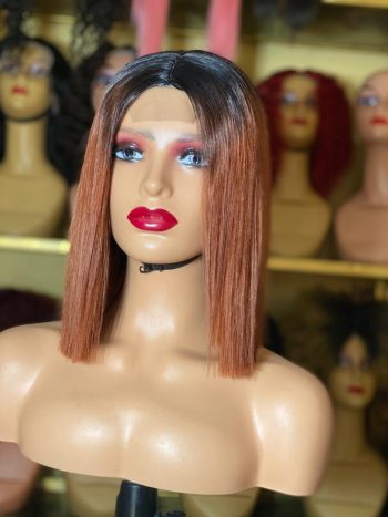 Two tone bone straight replica blend ( Accepts heat)