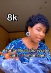 💯 human hair Illustration water curls