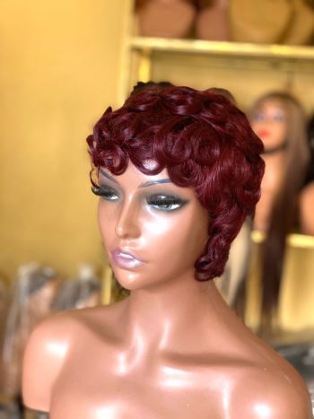 💯 human hair Chioma pixie cut (WINE)
