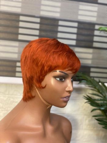 💯 human hair ginger skull  cap