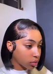 10 inches 💯 human hair full frontal bob