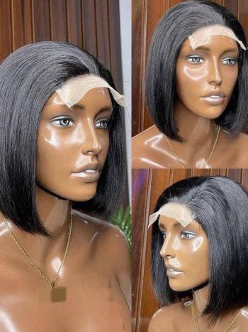 💯 human hair full closure bob