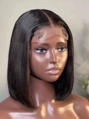 10 inches 💯 human hair full closure wig