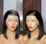 💯 human hair 12 inches full frontal bob