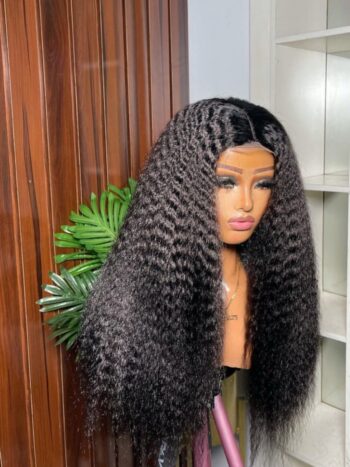 Kinky straight blend wig