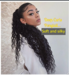Deep curls ponytail