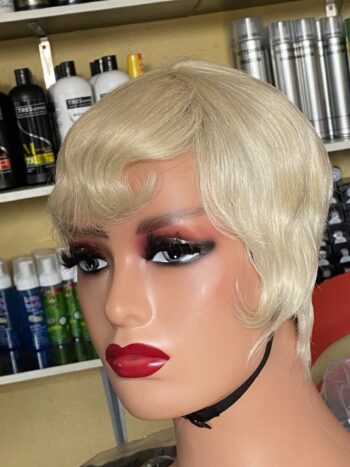 💯 human hair blonde skull cap