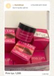 Pink lips balm