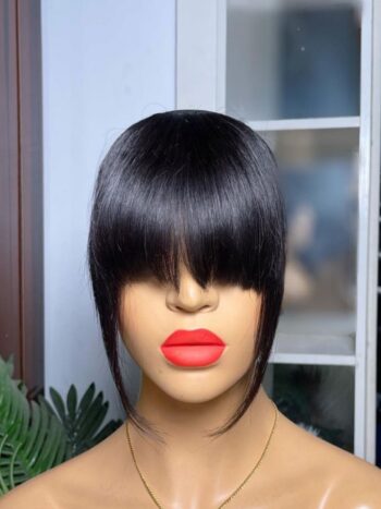 💯 human hair fringe clip