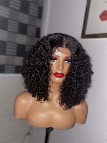 Super soft closure burmese curl blend wig