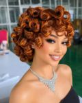 💯 human hair Omotola bounce ( ginger piano)