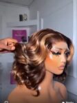 💯human hair Sdd 6by6 14 inches bounce