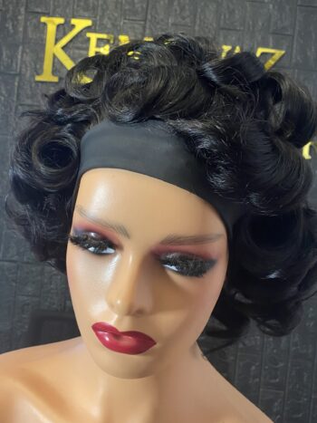 💯human hair Sdd bbounce band wig