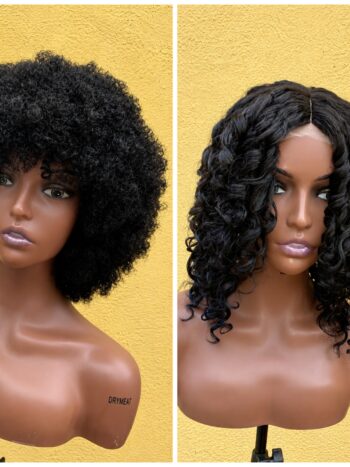Soft bulky Afro + Soft Fat pixie curls