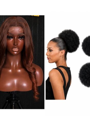 Super soft T/350 closure bounce + Afro bun