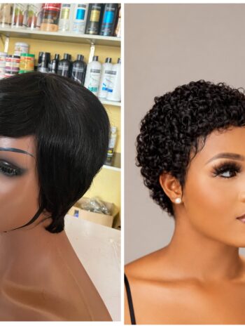 💯human hair skull cap + mini Jerry curls