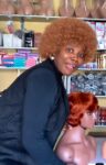 Soft bulky Afro + 💯human hair ginger skull cap