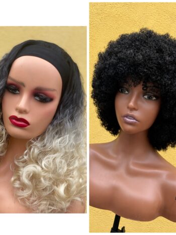 Super soft T/blonde band wig + soft bulky Afro