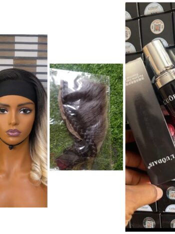 Super soft band wig + glueless frontal + serum