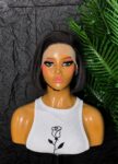 8 inches 💯 human hair full frontal bob