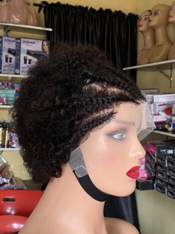 💯 human hair full frontal weaved Jerry curls