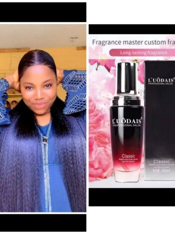 Blend frontal + 26 inches ponytail +Loudais oil