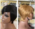 💯 human hair natural color and color 27 skull cap