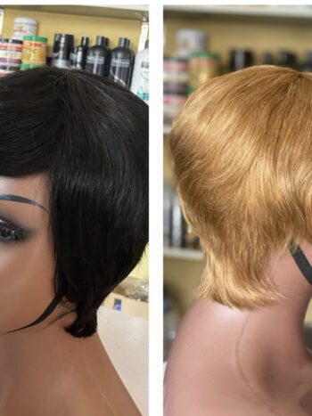 💯 human hair natural color and color 27 skull cap