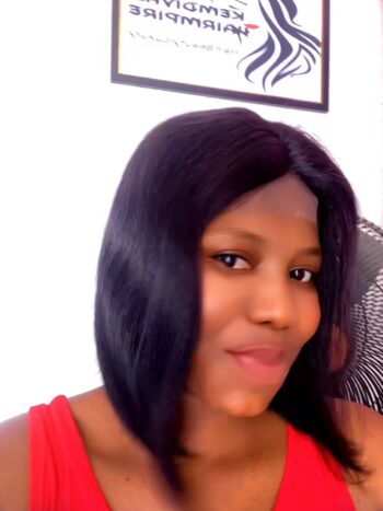 💯 human hair 2by4 bob 12 inches